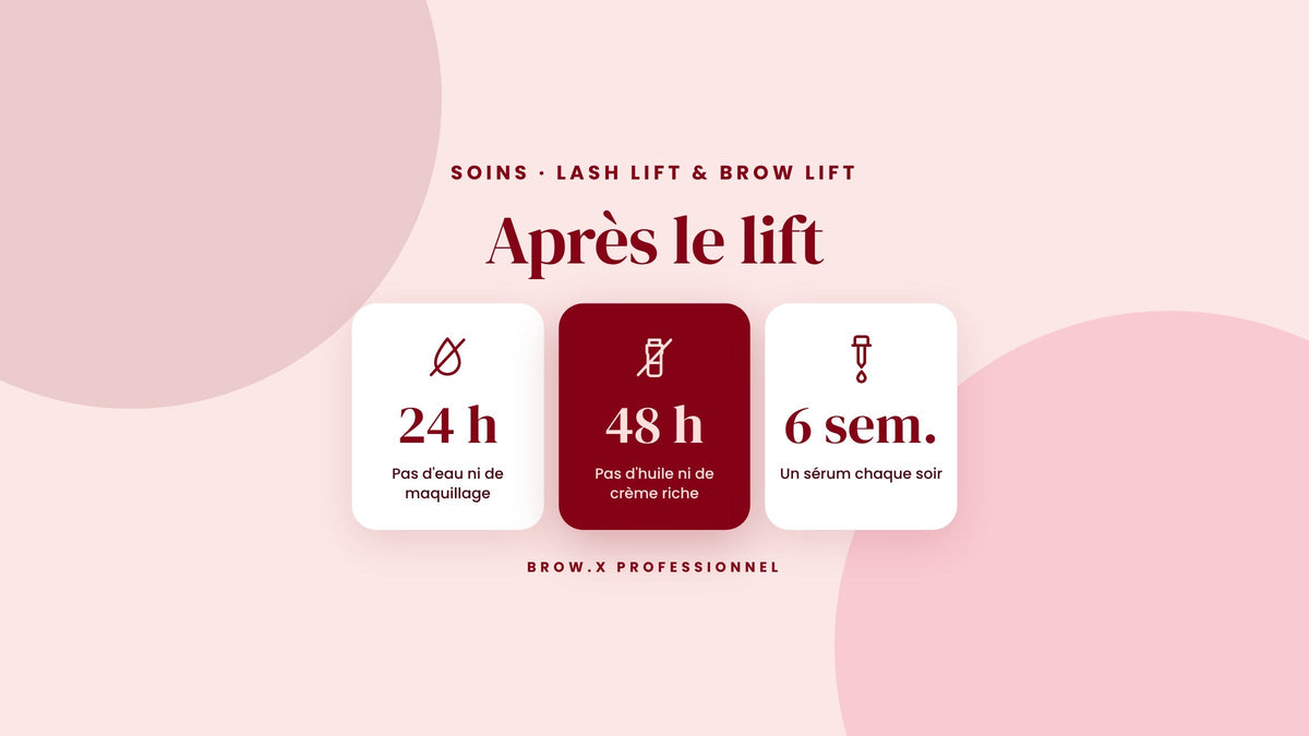 Soins après lash lift et brow lift : quoi conseiller à vos clientes, et quoi leur revendre
