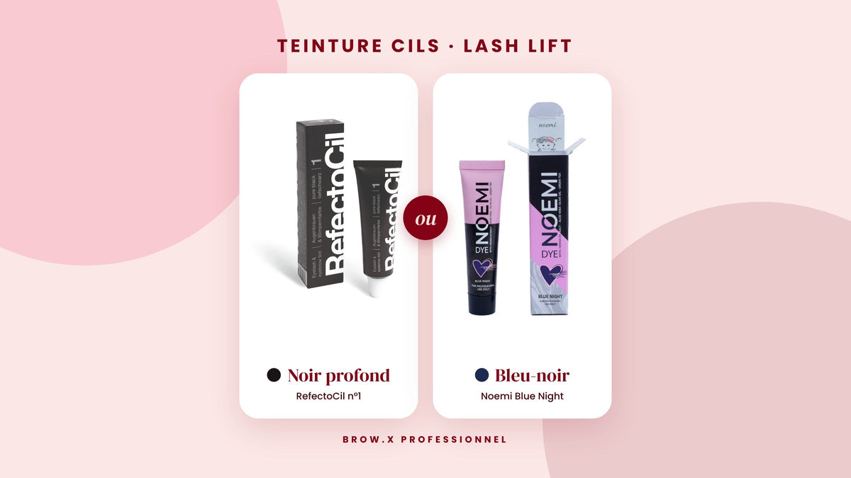 Teinture cils après un lash lift : noir ou bleu-noir, quelle teinture choisir et comment la poser ?