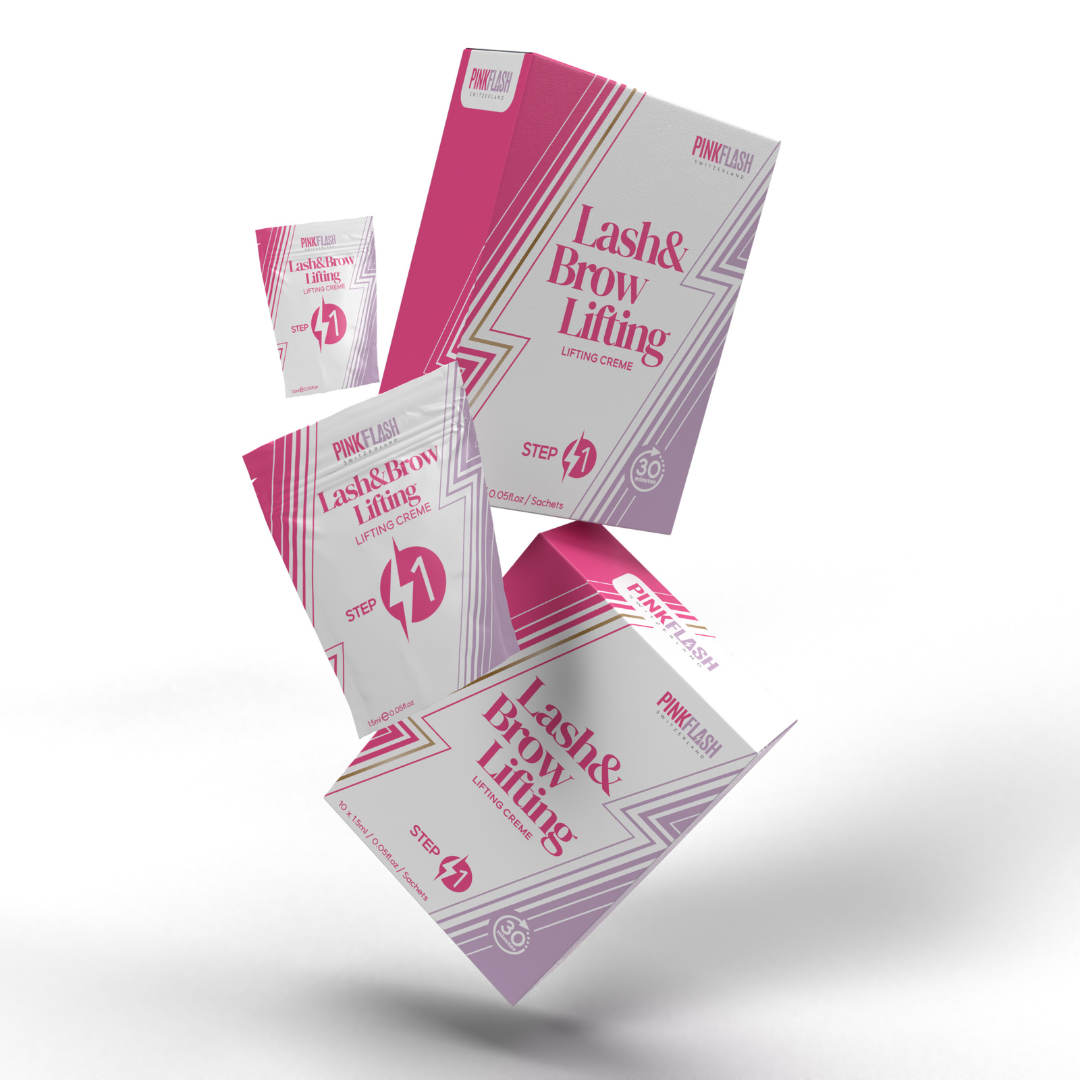 Pink Flash - Step 1 Lash & Brow Lifting Flash Lift 10 sachets) - Brow.X Professionnel