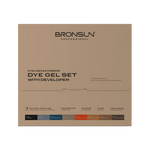 BRONSUN - Kit Teinture Hybride pour Sourcils et Cils (8 couleurs + 2 Développeurs) - Brow.X Professionnel