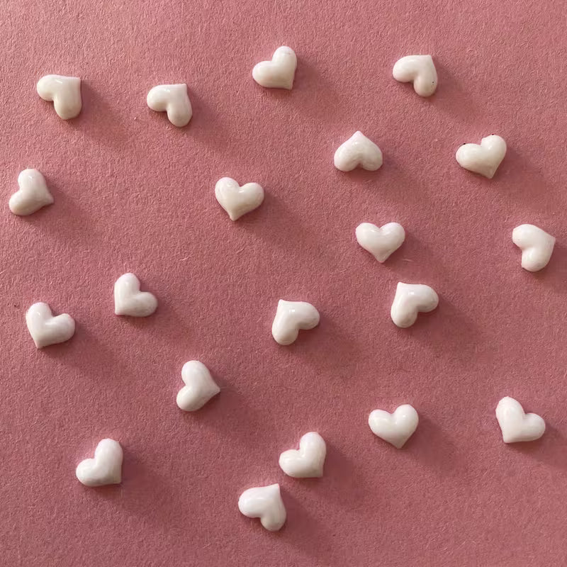 Brow.X Pro - Cœur Blanc Réseaux Sociaux (50 pièces) - Brow.X Professionnel