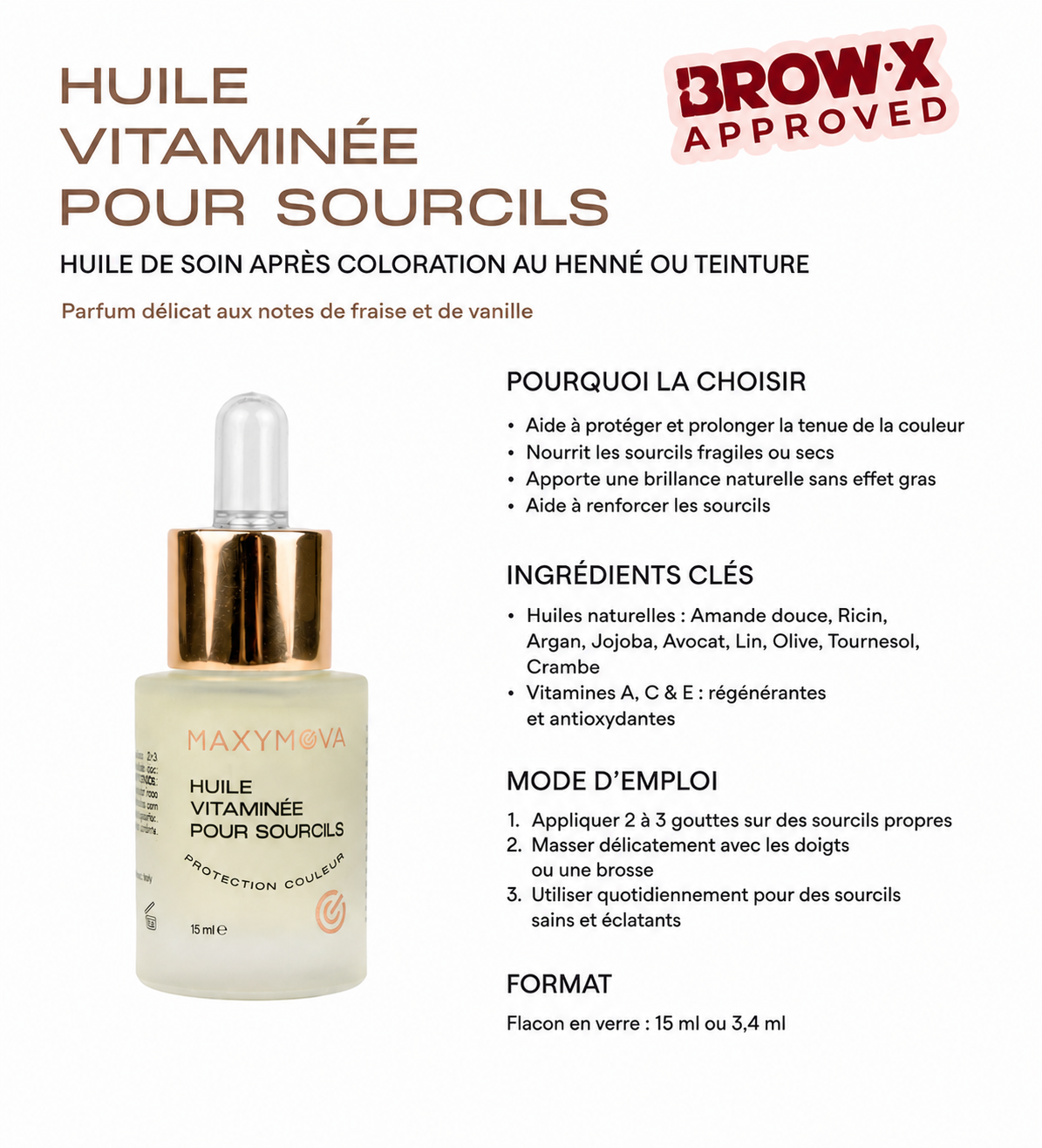 Maxymova – Lash & Brow Cocktail Sérum 15 ml - Brow.X Professionnel