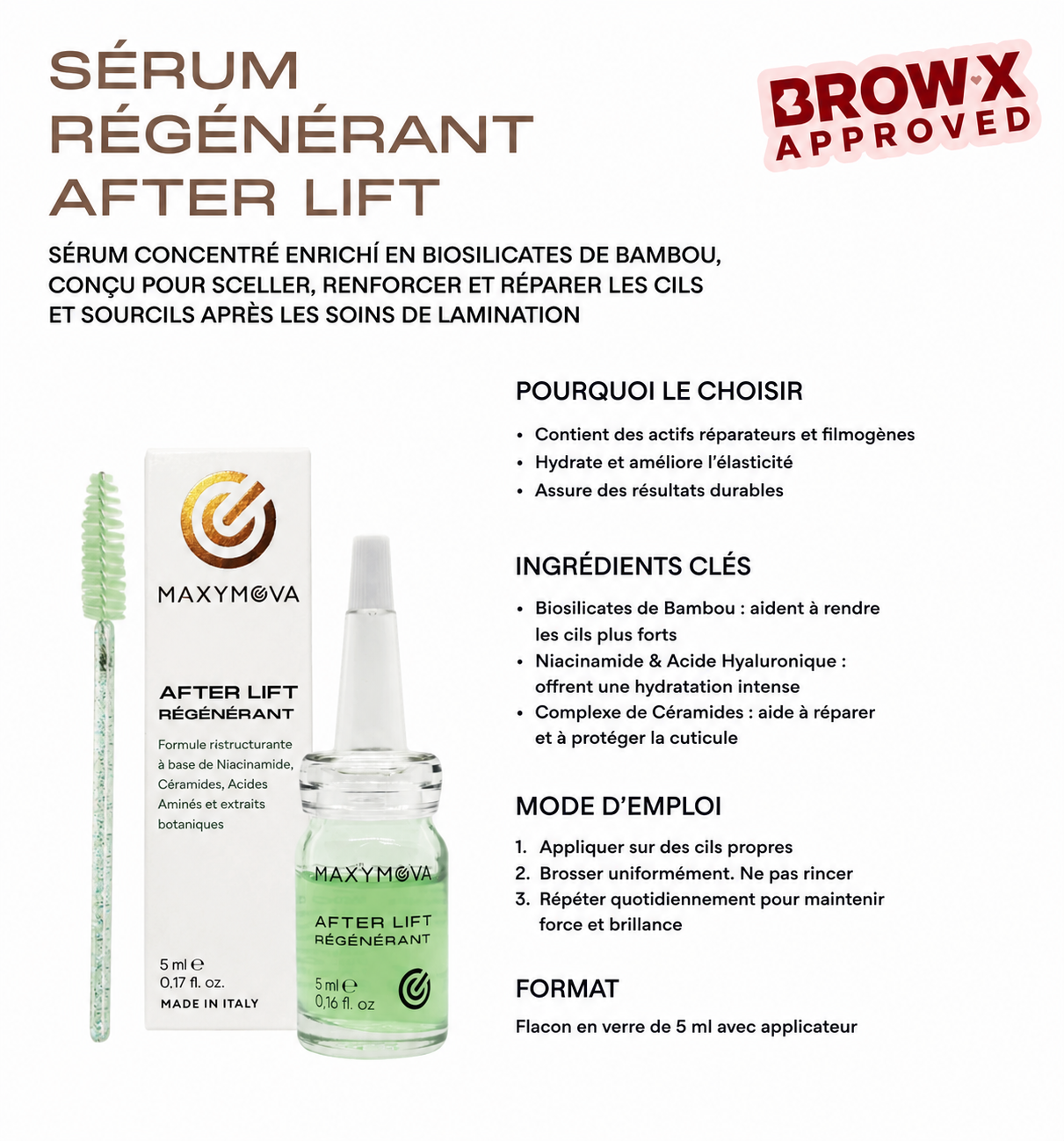 Maxymova - After Lift Regenerator 5ml - Brow.X Professionnel