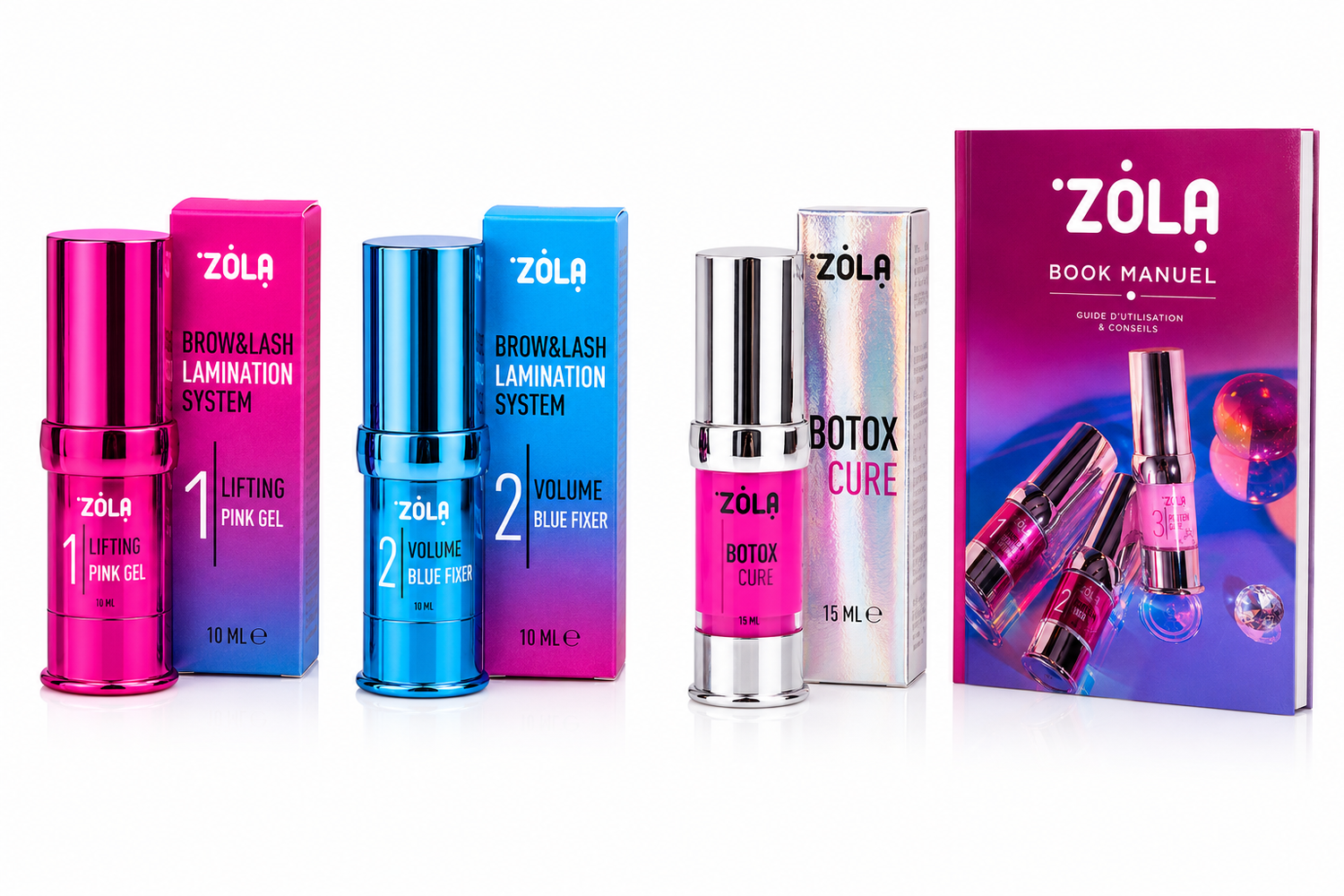 Zola - Kit Color Lab Brow & Lash Lift + Botox Cure + Guide PDF Offert