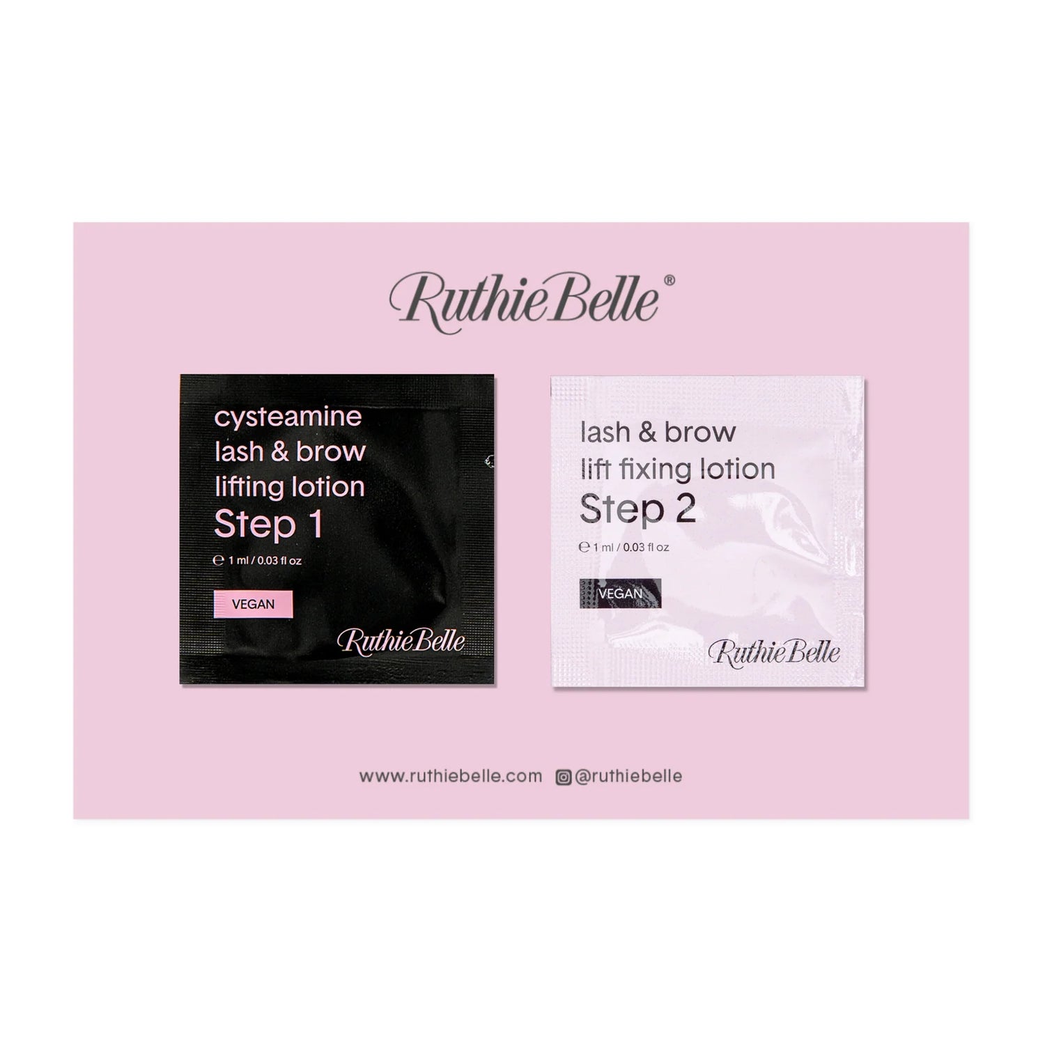 Ruthie Belle - Tester Kit Cysteamine Lash & Brow Lift Sachet 1ml - Brow.X Professionnel