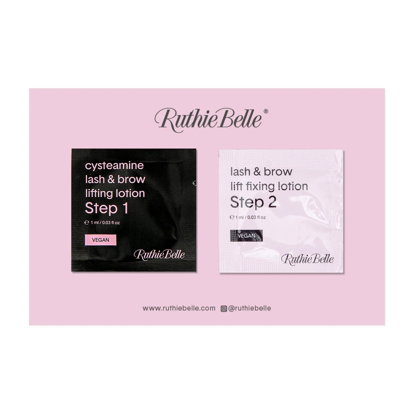 Ruthie Belle - Tester Kit Cysteamine Lash & Brow Lift Sachet 1ml - Brow.X Professionnel