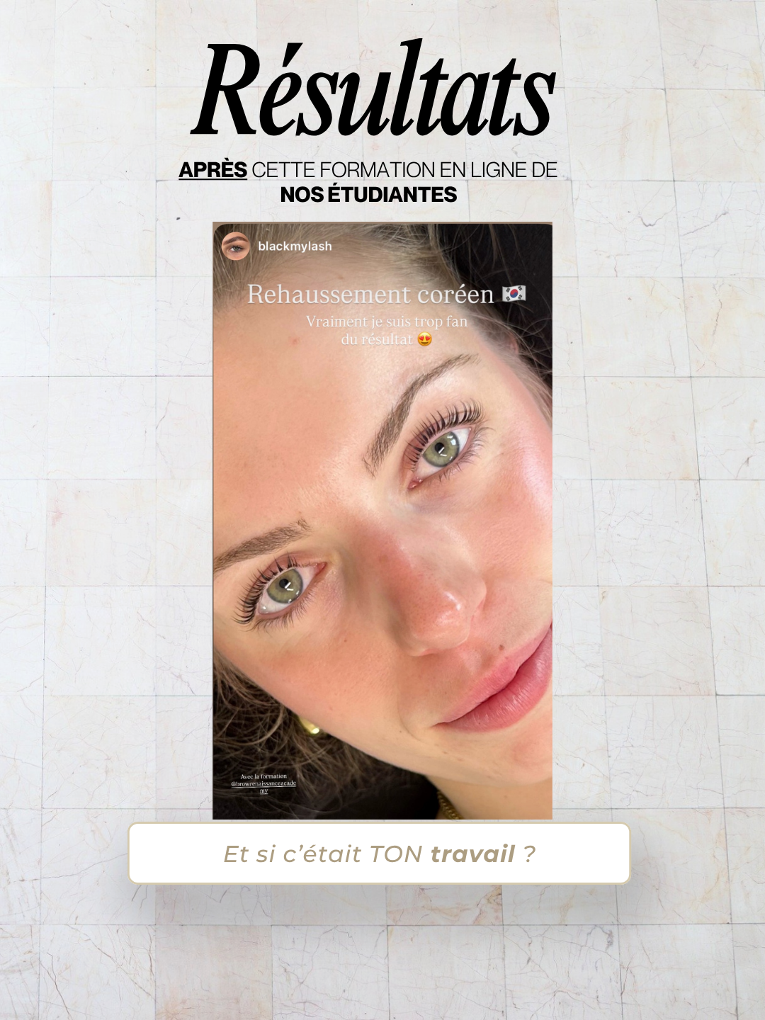 Formation korean lash lift