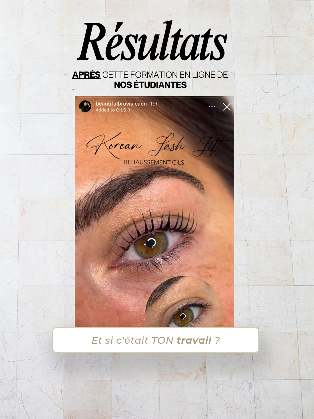 Formation korean lash lift