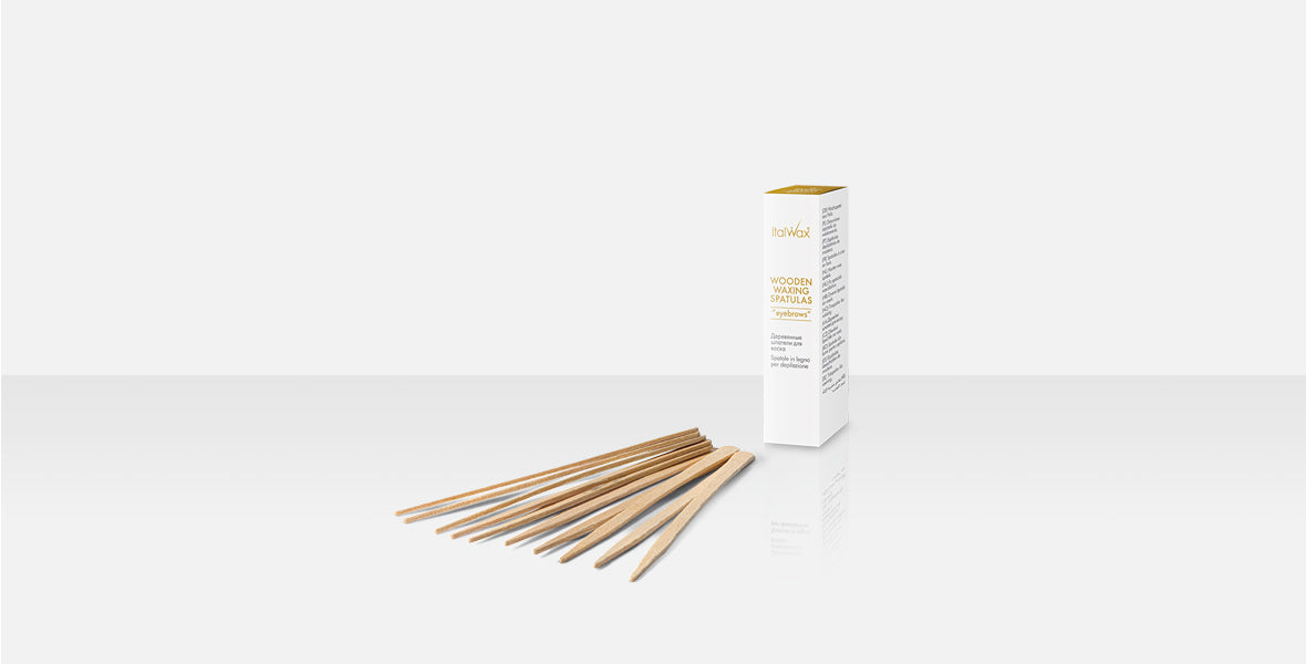 Italwax - Spatules en Bois pour Sourcils (50 pièces)