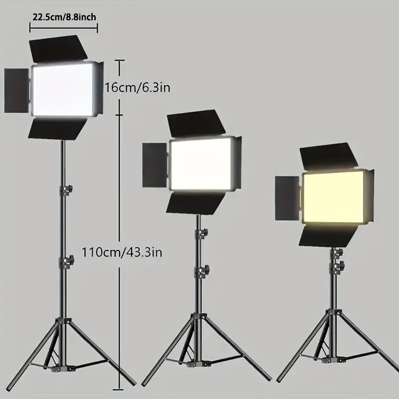 Éclairage Vidéo LED Carré 9 - Brow.X Professionnel