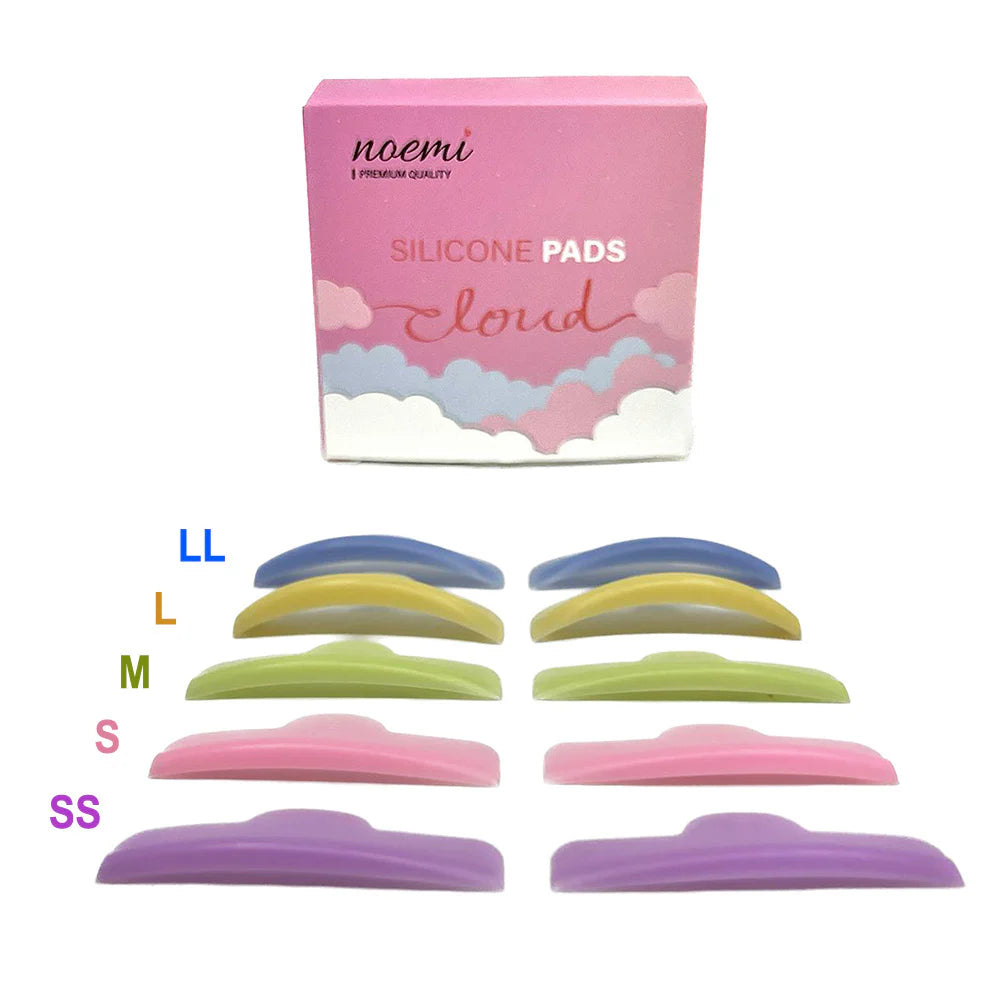 Noemi - Pads Silicone Nuage : Pour Cils Longs et Droits 5 pairs