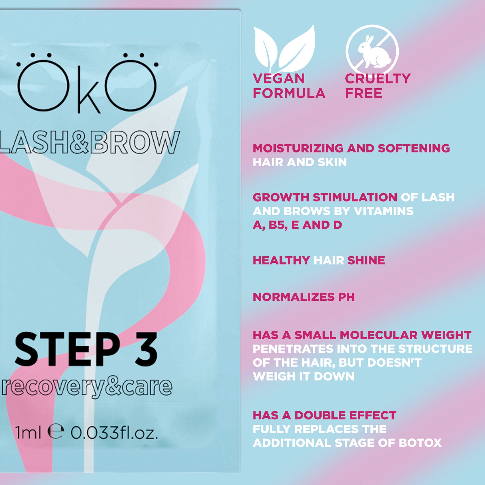 OkO - Step 3 Lash & Brow Lamination (5x 1ml) - Brow.X Professionnel