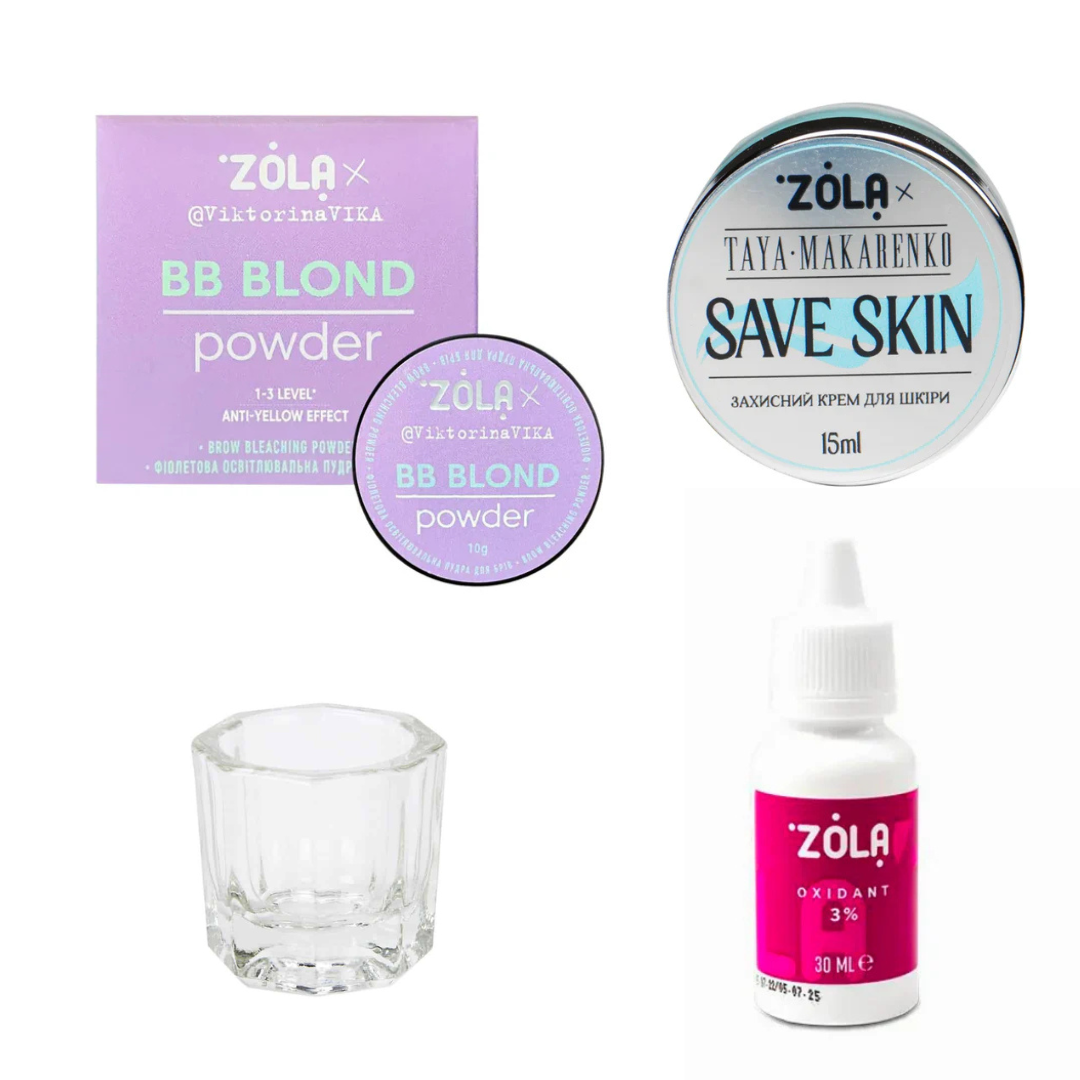 Kit Zola BB Blond Décoloration Sourcils - Brow.X Professionnel