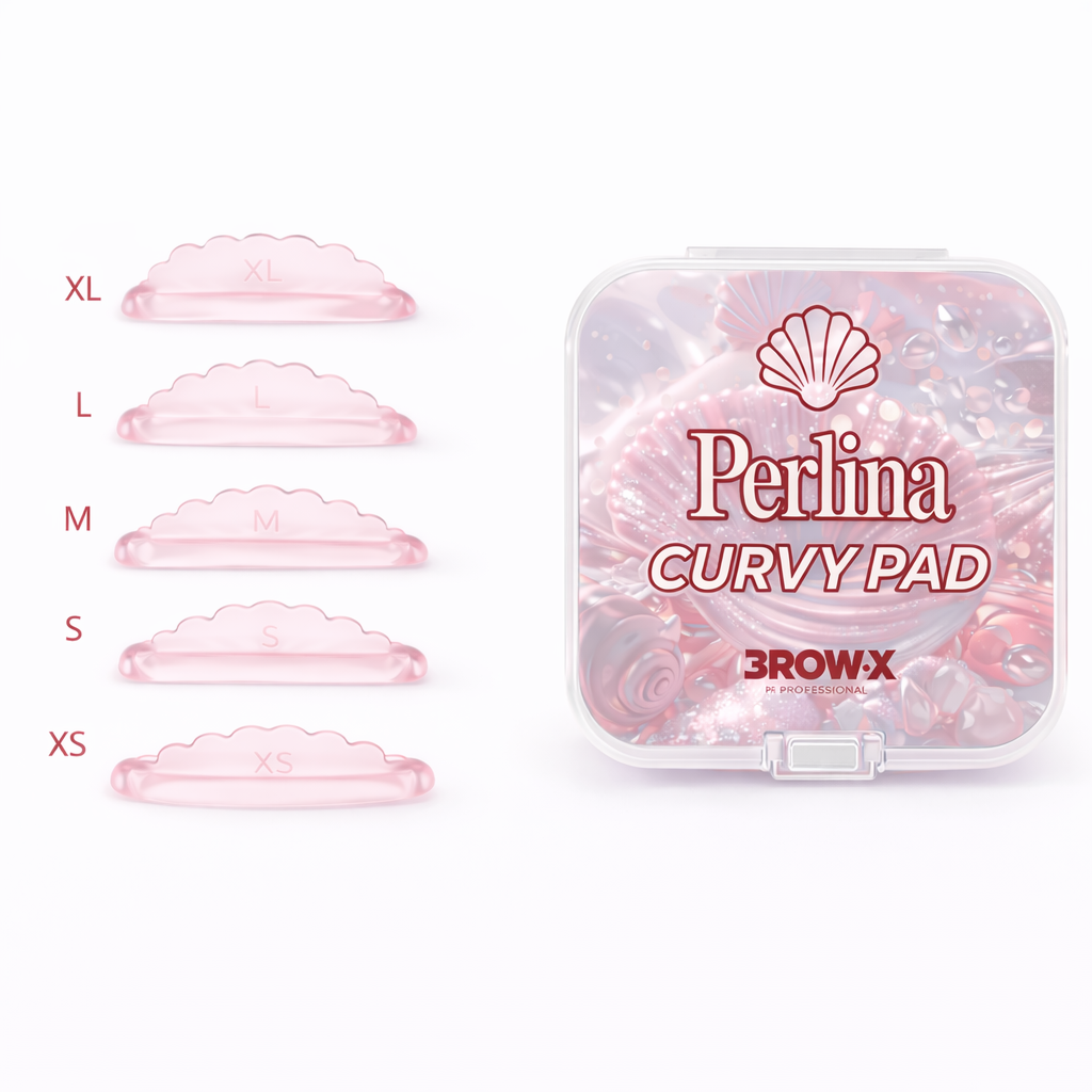 Brow.X Pro - Perlina Curvy Pads Silicone Lash Lift (5 Tailles XS à XL) - Brow.X Professionnel