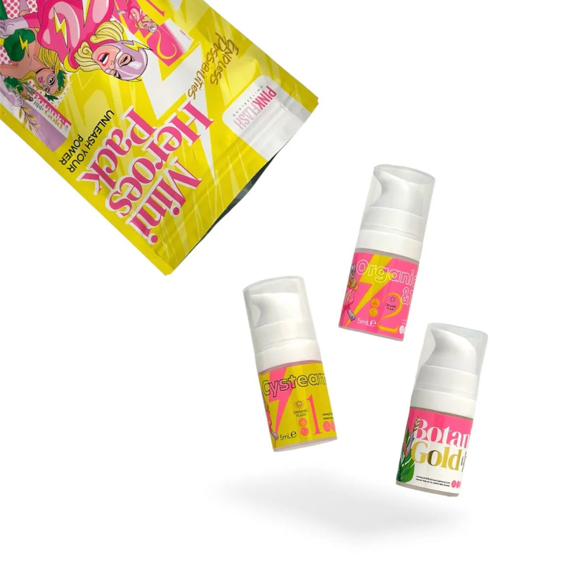 Pink Flash - Mini Kit Heroes Cysteamine 1, 2 & 3 - 5ml - Brow.X Professionnel