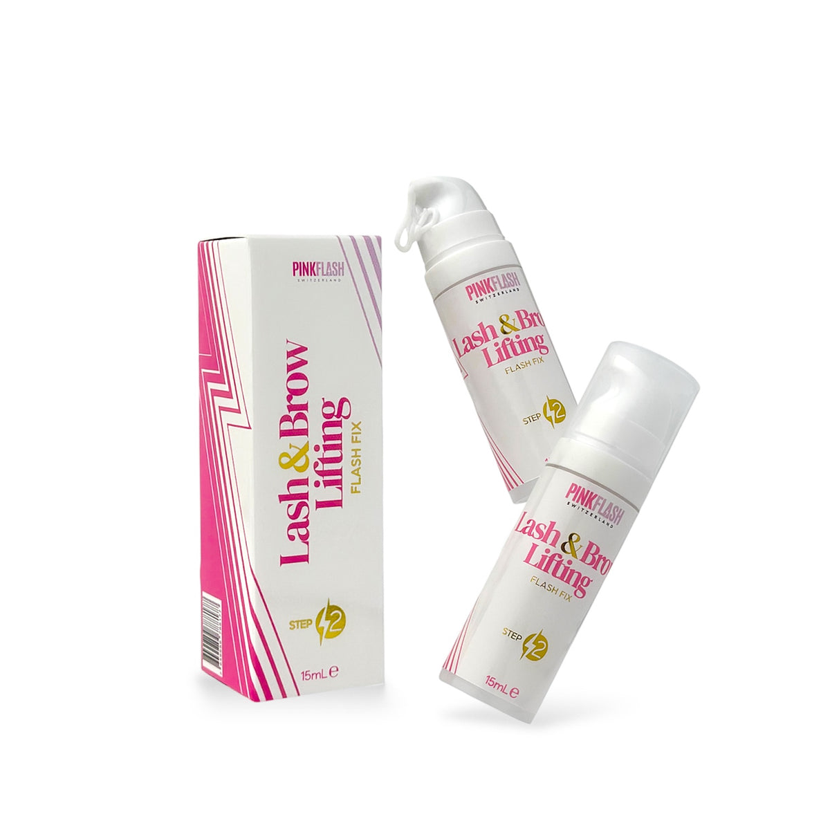 Pink Flash - Step 2 Lash & Brow Lifting Flash Fix 15ml - Brow.X Professionnel