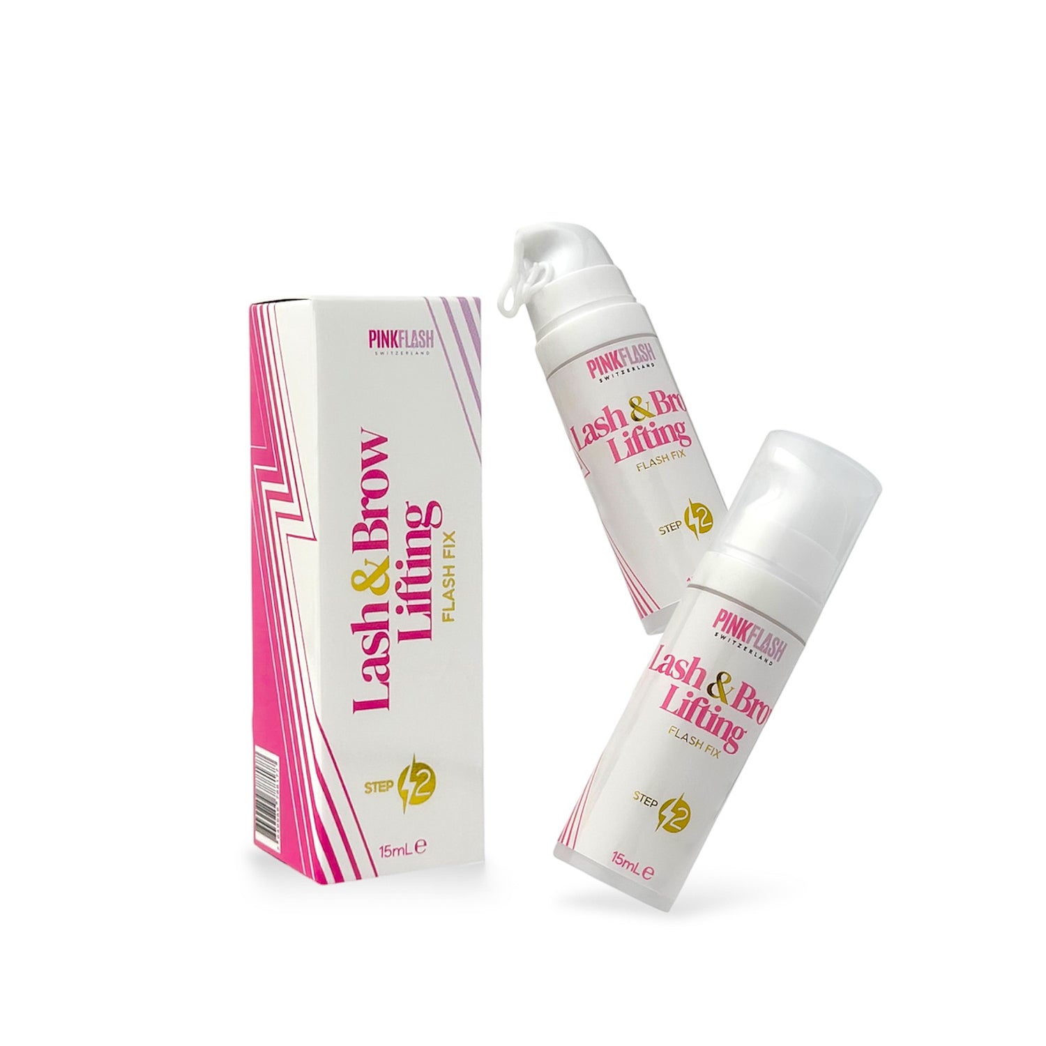 Pink Flash - Step 2 Lash & Brow Lifting Flash Fix 15ml - Brow.X Professionnel
