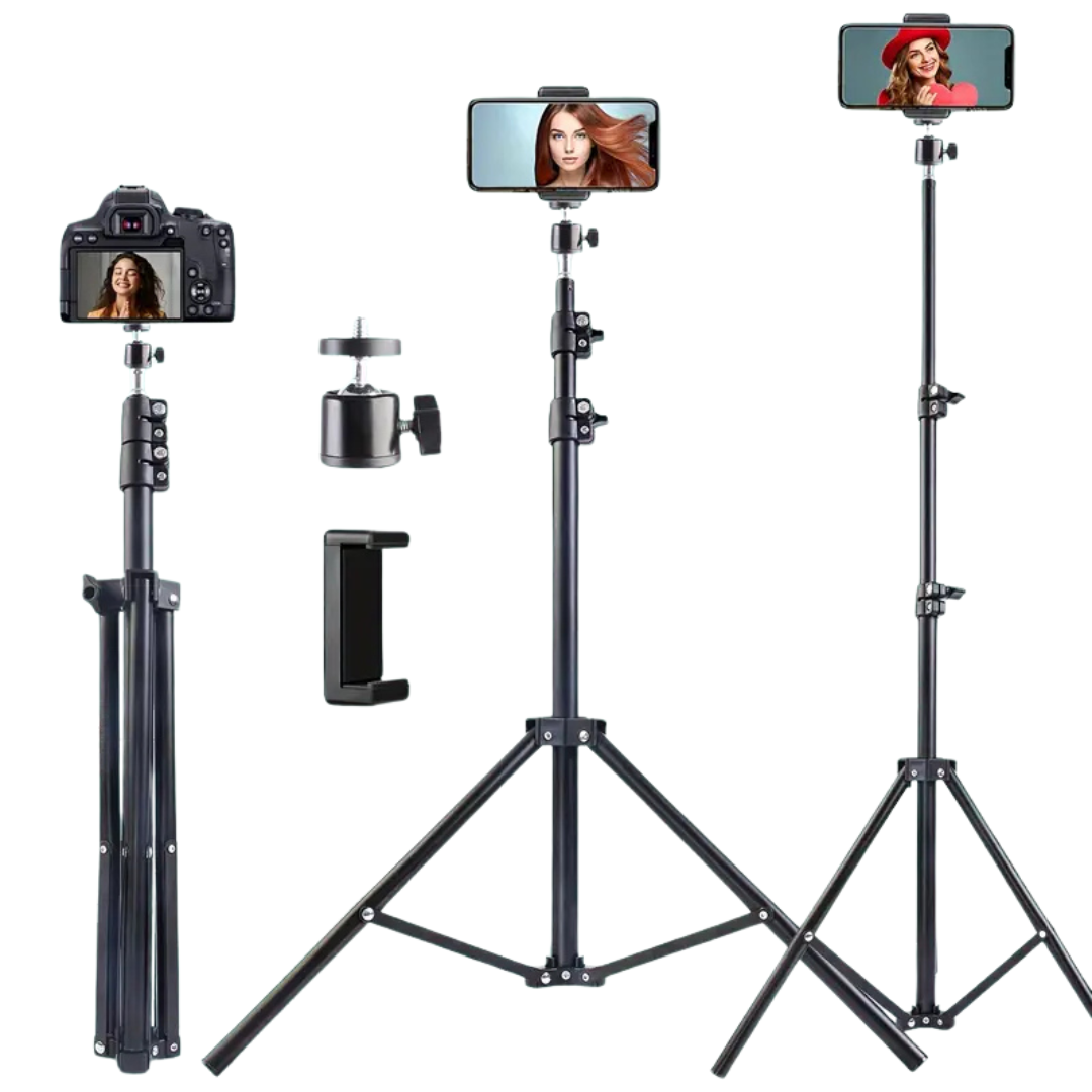 Trépied Extensible 160 cm pour Smartphone & Appareil Photo - Brow.X Professionnel