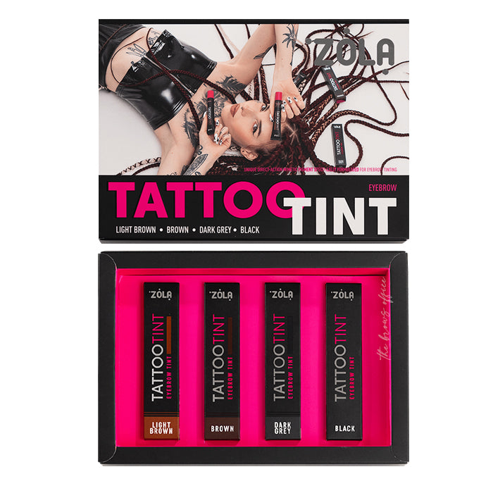 Zola - Kit Tattoo Tint pour Sourcils et Cils - Brow.X Professionnel